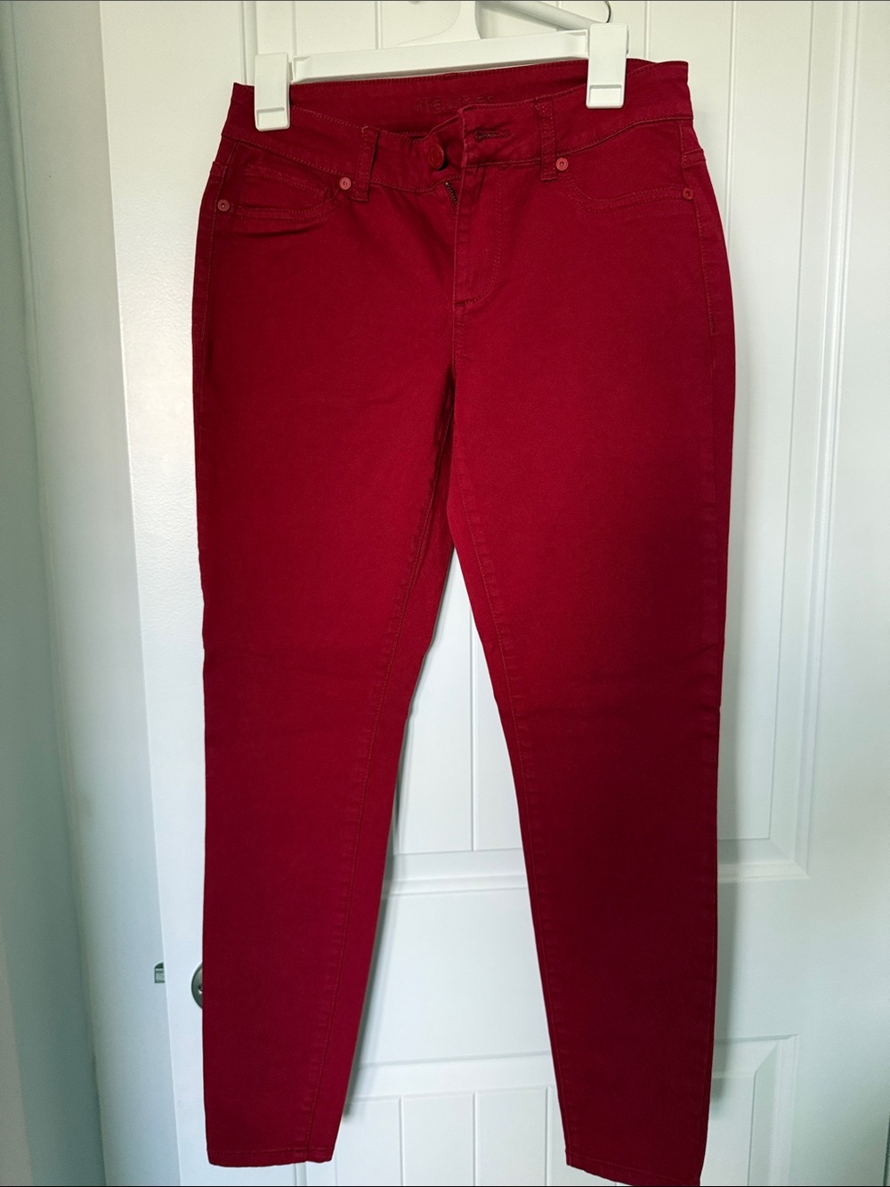 Maurices Red Skinny Jeans - Sleek Slim Leg